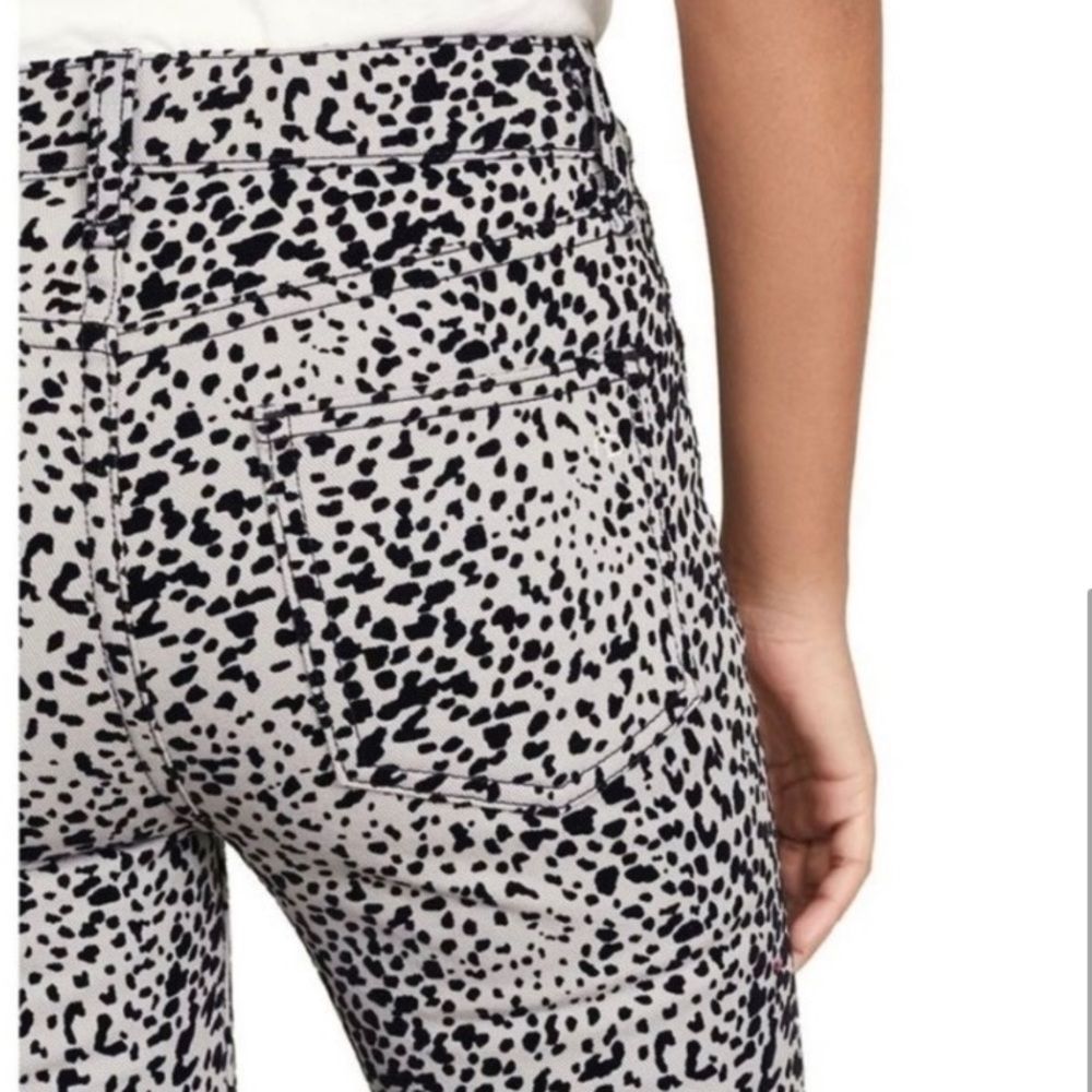 #308 Rag & Bone Hana Velvet Print Cheetah Jeans - image 2